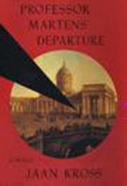 Professor Martens' Departure cover